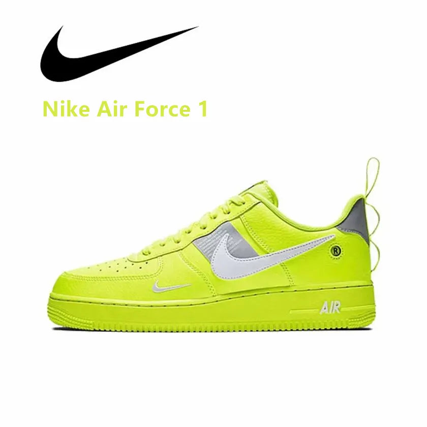 Nike Air Force 1 Classic Running Shoes One Skateboarding Casual Shoes Triple White Black Ones High Low Cut Trainers 1s Original Sports Sneakers Size