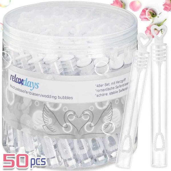 10-20-50PCS Love Heart Wand Tube Bubble Soap Bottle Wedding Gifts for Guests Birthday Party Decor Kids Toys Baby Shower Favors Y240801