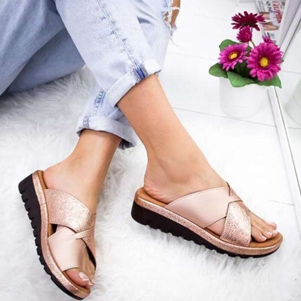 Large size for women in spring and summer, new solid color women&#039;s toe sandals