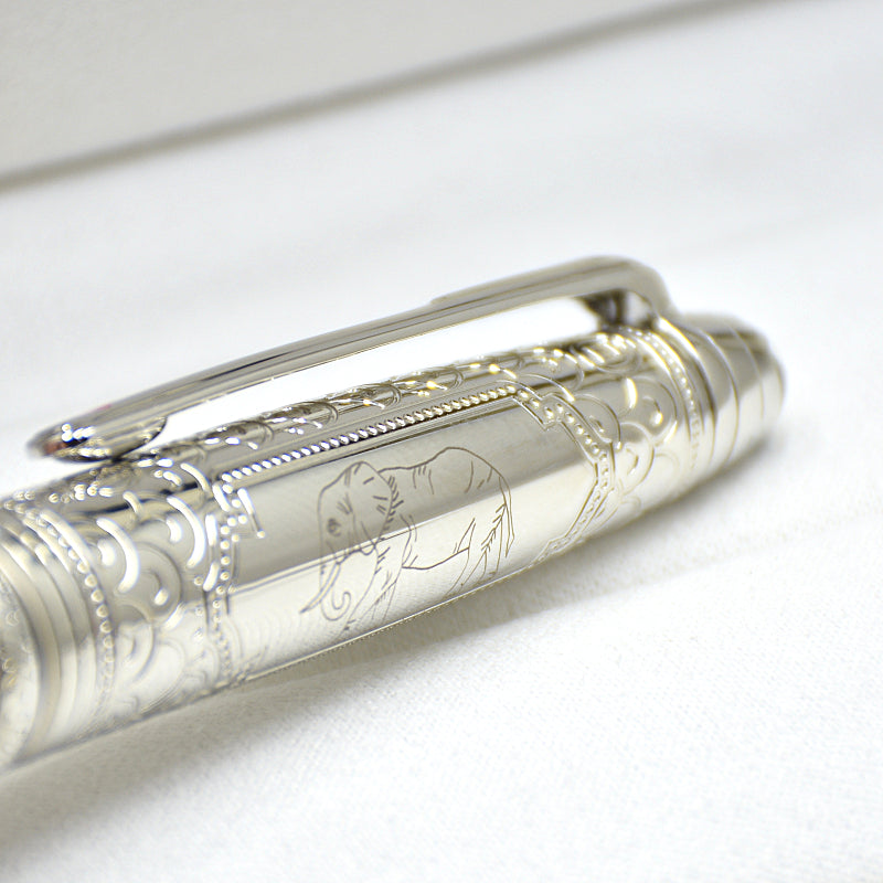 wholesale high quality Black elephant 163 Roller Ballpoint - Fountain pen business office stationery classics Write ball pens Gift