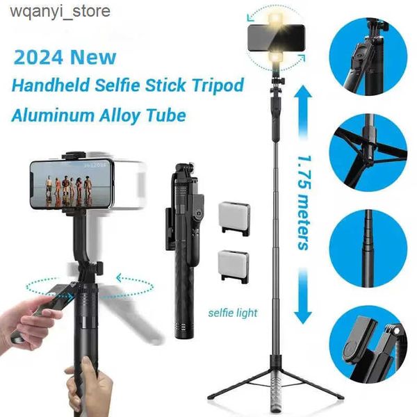 Selfie Monopods FANGTUOSI 2024 New Wireless Selfie Stick Tripod Foldable Stand Used for Action Cameras Smartphones Balanced and Stable Shoot