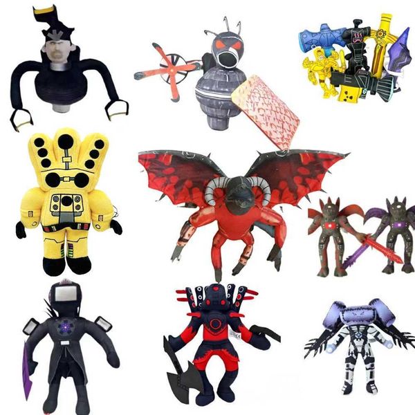 Skibidi Toilet Titans TV Man Speakerman Cameraman Plush Toy Titans Drill Man Clock Speaker Man Camera Man Plushie Soft ToyXJ250109