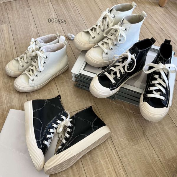 Designer Fashion Casual Es Shoes High Top Biscuit Leather Liningfluffy Lining Trainers Soft Sole Inner Elevated Wom loewesneakers loewelies