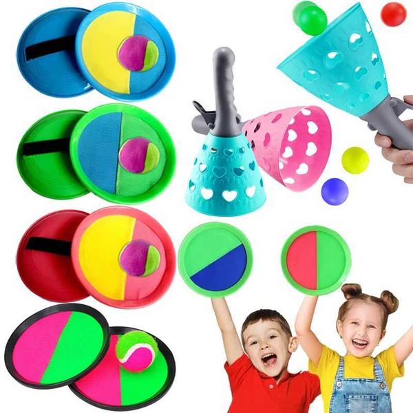 Children Sports Toys Toss Catch Ball Sticky Balls Summer Outdoor Indoor Toy Puzzle Fun Battle Game Kids Birthday Present TMZC250117