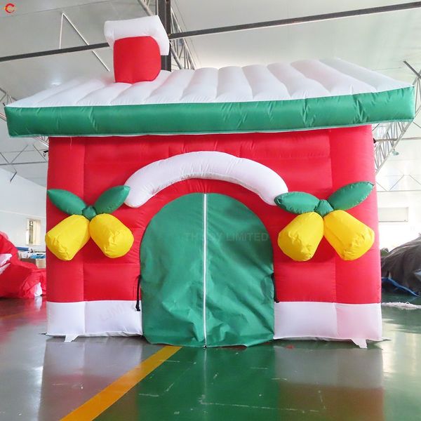 4x4m-13x13ft Free Door Ship Outdoor Activities Christmas inflatable Santa Grotto house tent Xmas decorations 21323