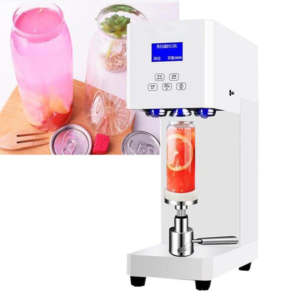 Automatic milk tea shop beverage sealing machine can seamer machine aluminum beer can sealing machine