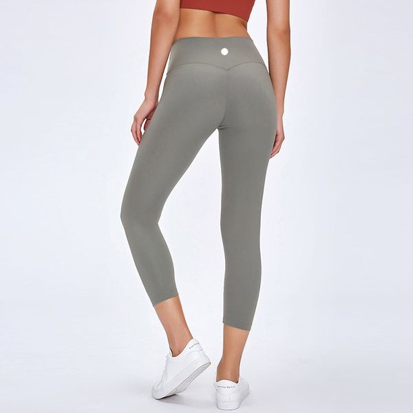 Yoga Women Pants Cropped Trousers Push Ups Fitness Leggings Soft High Waist Hip Lift Elastic Sports Pants