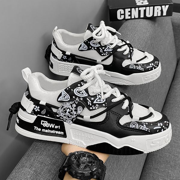 Sapatos Sapatos de moda masculino Spring Youth Niche Design Sense Sports Sports Shoes Sapatos Brand de moda de meninos Todos os sapatos casu
