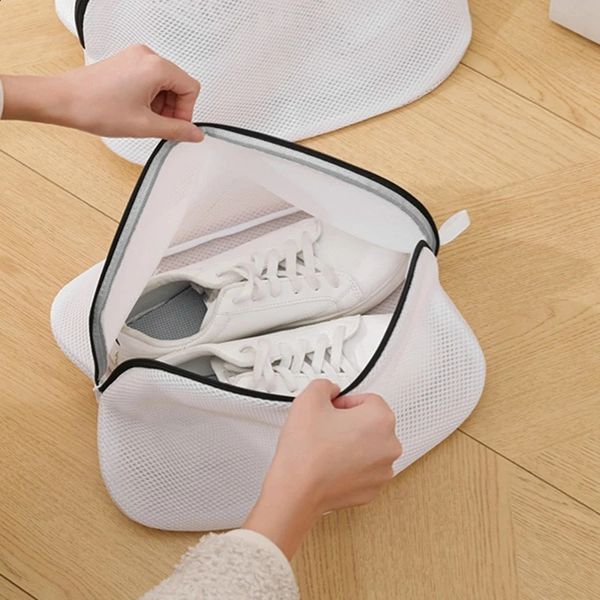 2 PCS Shoes Wash Bags Premium Laundry Bag For Shoes-Sneakers For Washing Machine With Zipper 250207