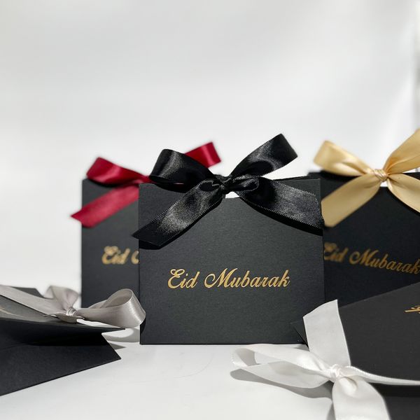 Gift Wrap Eid Mubarak Box Candy Packaging Boxes Muslim Islamic Festival Bag Family Dinner Party Favors Decoration Suppli 230522