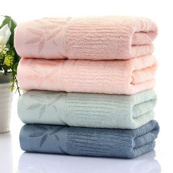 Bamboo Fiber Face Towel Household Bathing Towels Rectangle Good Absorption Soft for Home Bathroom 250107