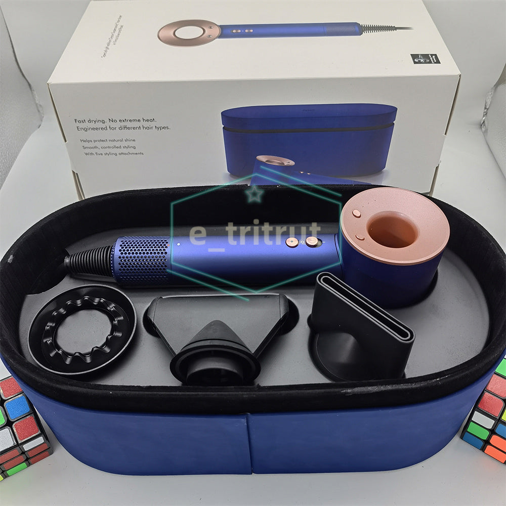 Original OEM Quality 5 Heads Icon Leafless Hair Dryer HD08 HD15 Complete Portable Hair Dryer Filiter EU US UK Plug with Fashion Fanless Hair Curler