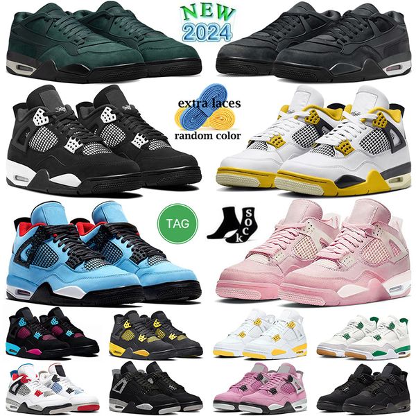 Designer 4 Basketball Shoes RM Outdoor Shoes Jump 4s Man Women Vivid Sulfur White Thunder Orchid Pink Oreo Yellow Thunder Bred Reimagined Bl