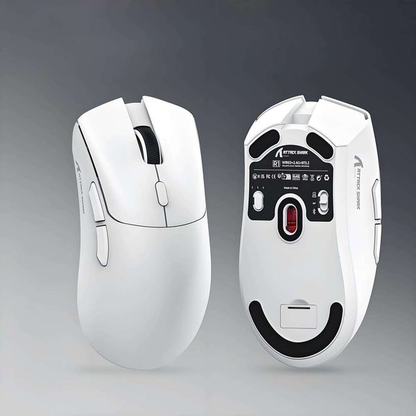 shanshi Attack Shark R1 Lightweight PAW3311 E-sports Game Computer Notebook Three Mode BT Wireless Mouse
