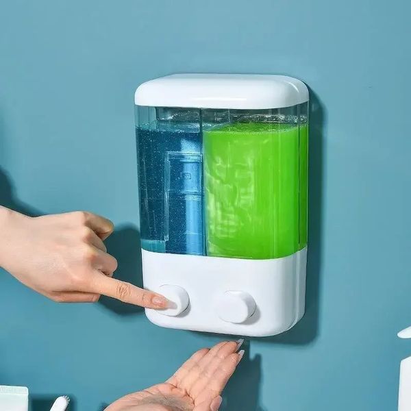 Wall mounted Soap Dispenser Manual Press 500-1000ML Capacity Suitable for Shampoo Used Bottle Bathroom Liquid 250113