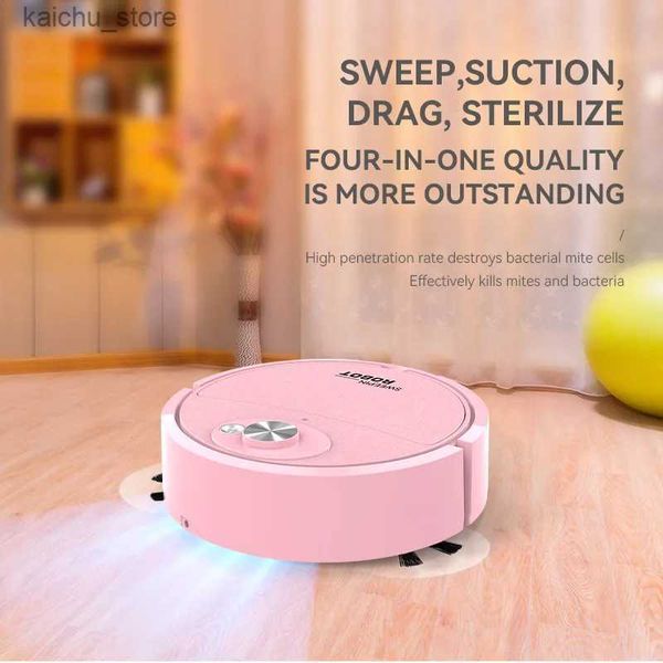 Robot Vacuum Cleaners USB Charging Vacuum Cleaner Sweeping Robot Mop Machine Pet Hair Hard Floor Carpet Home Smart Sweeping Suction Cleaning