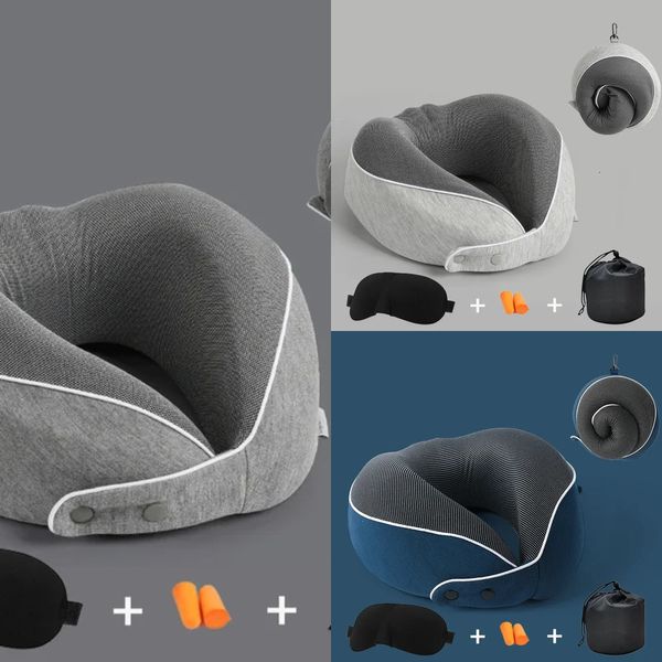 New New U Shaped Memory Foam Pillow For Travel Neck Support Soft Head Rest Car Plane Cushion Healthcare Bedding Accessories