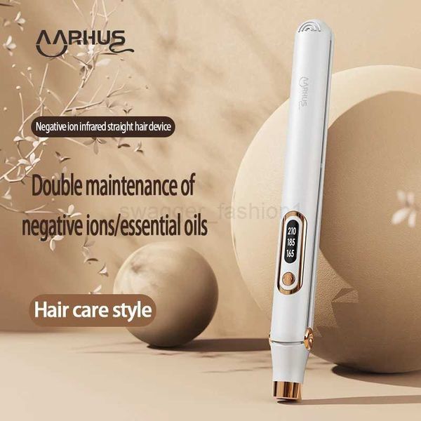 MRHUS Hair Care Curler Straightener 2-in-1 Negative Ion Infrared Dual Hair Care 10s Fast Heating Hair Care EquipmentB240719