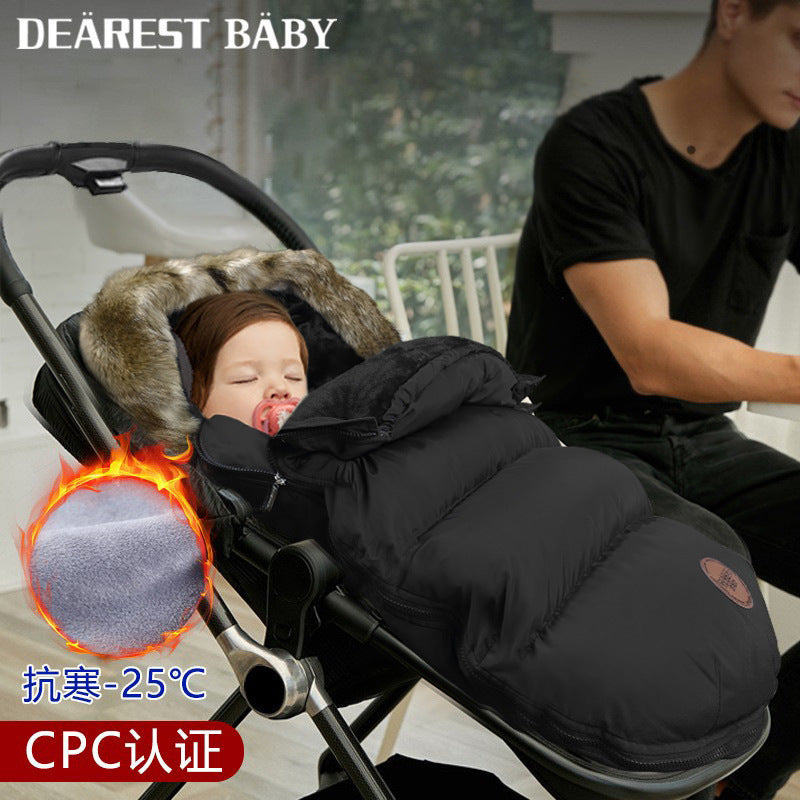Footmuff Baby Stroller Sleeping Bag for Infants Thickened AntiKick Blanket for Autumn and Winter Warm and ColdProof for Newborns in Fall and Winter