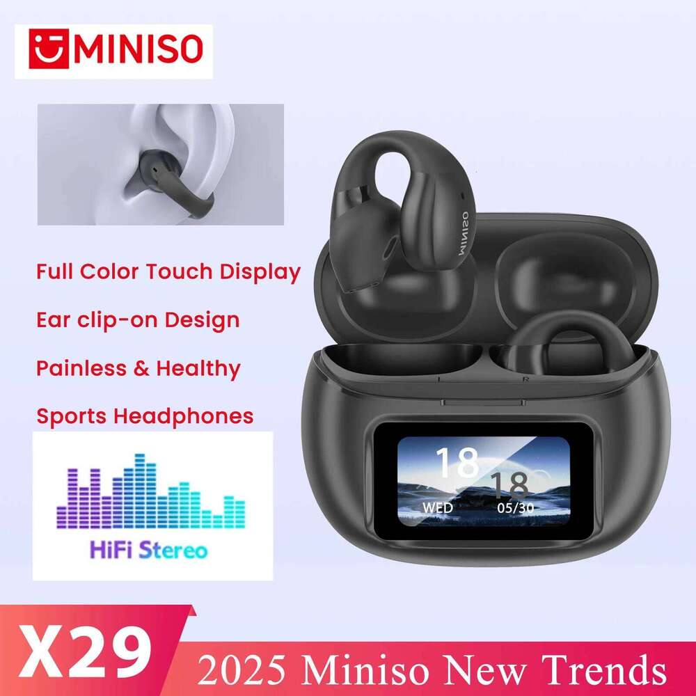 MINISO X OWS Bluetooth Earphones True Wireless Headphones With Mic Button Control Noise Reduction Earhooks Waterproof He