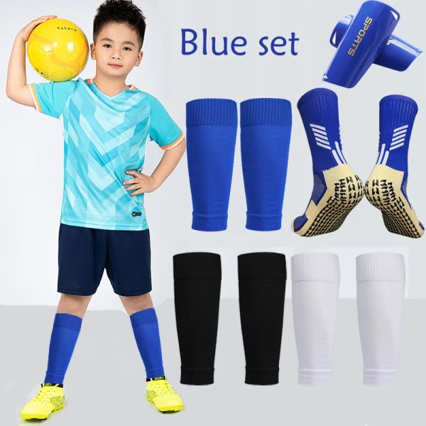 Hight Elasticity Shin Guard Sleeves For Soccer Adults Kids Football Equipment Professional Leg Cover Grip Sock Protective Gear