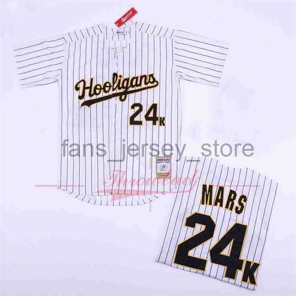 Hooligans 24K Mars Bruno Mars Jerseys Mens women youth kids jersey Size S-2XL