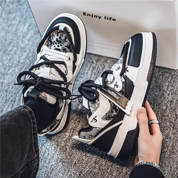 Men&#039;s Casual Shoes:Fashion Design Handsome New Style 2024 Trendy Versatile Leisure Waterproof,Black-Red-Khaki,Free shipping