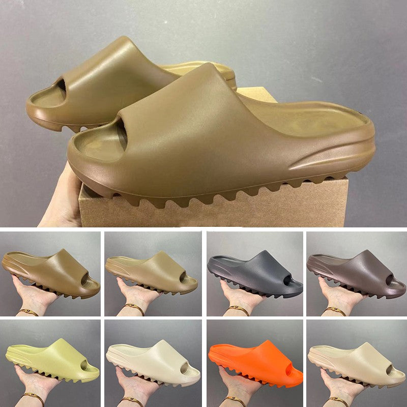yezzzy slide Designer Foam Runner Sandals Slides Slippers Graffiti Bone White Resin Desert Sand MX Cream Clay Moon Grey Rubber Summer Beach Trainers