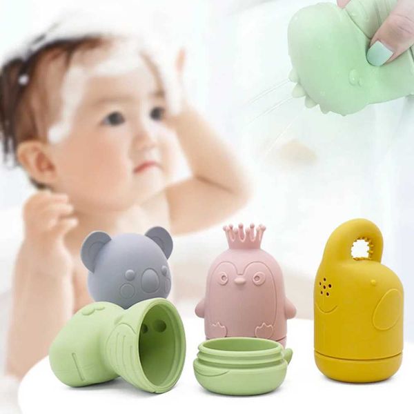 Baby Bath Toys New baby bath cartoon toys baby chewing silicone food grade small toy sets educational childrens bathroom toys CL250113