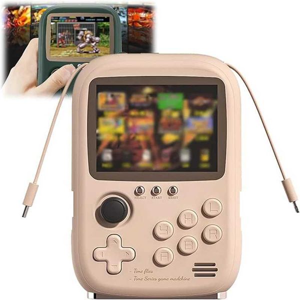 Mini Game Power Bank Portable Retro Handheld Game Console Built in 10000+ Games and 6000mah Capacityport 2 Players Play on TvXJ250211