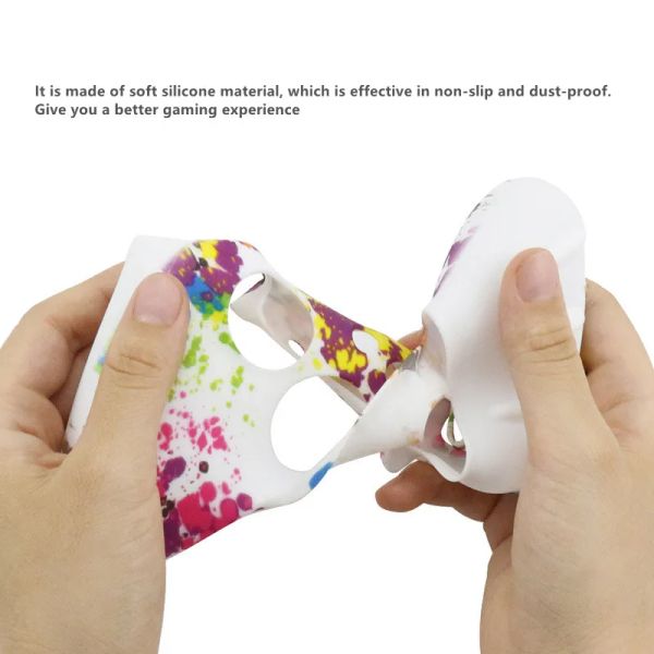 Soft Silicone Anti-slip Anti-fall Skin Protective Cover Case For XBOX Series X-S Controller Accessories With Thumbstick grip cap