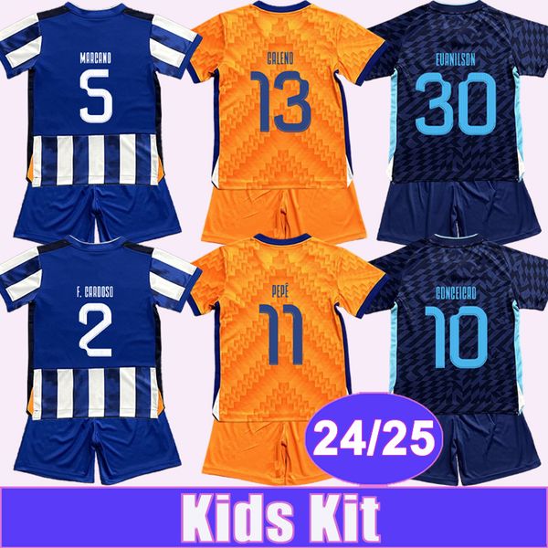 24 25 Porto Kids Kit Soccer Jerseys PEPE T. MARTINEZ MARCANO F. CARDOSO CONCEICAO GALENO EVANILSON Home Away 3rd Football Shirts