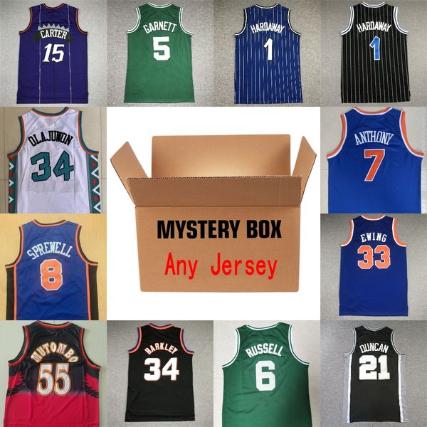MYSTERY BOX basketball jerseys Mystery Boxes Sports Shirt Gifts for Any shirts 8 Steve Smith Nash Larry Bird Kevin Garnett Rajon Rondo Sent