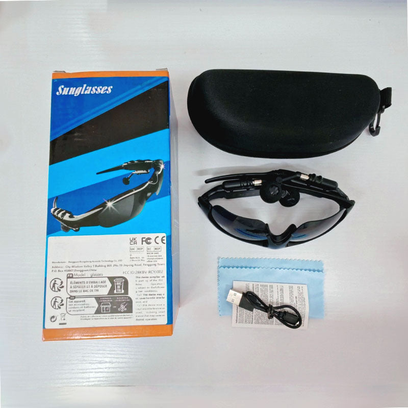 TEMU Wireless Headphone Smart Glasses - Music, Phone And Navigation, Stereo, Microphone, Noise-cancelling Earplugs, Suitable For Driving, Cycling