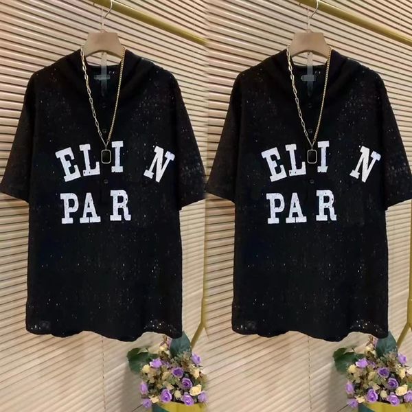 5A 2024 New T-shirt Men&#039;s and women&#039;s Designer Pull Size T-shirt Cotton Top Men&#039;s casual shirt Luxury Clothing Street Hat sle