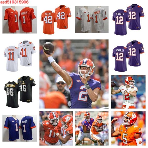 2023 Clemson Tigers Football Jersey 54 Jeremiah Trotter Jr. 12 T.J. Parker 64 Walker Parks 0 Antonio Williams 9 Jake Briningstool 23 Toriano