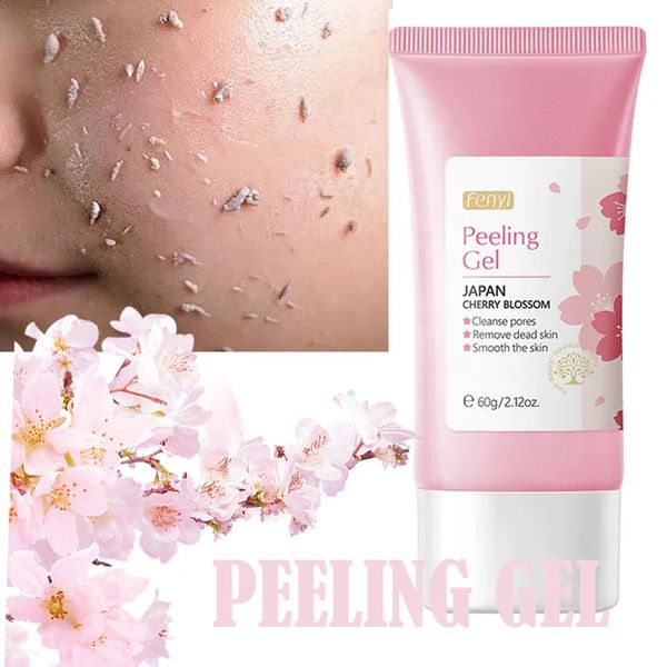60g Face Exfoliating Gel Skin Care Moisturizer Repair Scrub Cleanser Acne Blackhead Treatment Face Cream 240701