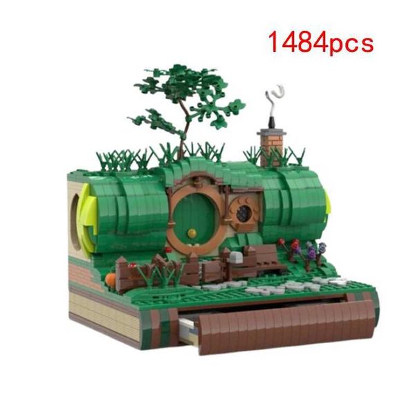 Blocks Spot small particle MOC treehouse modular building assembly puzzle toys 1484pcs assembly building block model ornaments gifts Y250112