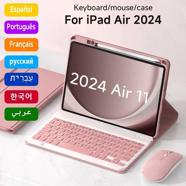 New Arrival Suitable for 2024 iPad Air 11 inch case with keyboard cover suitable for 2024 new iPad accessories backlit magic keyboard and mo