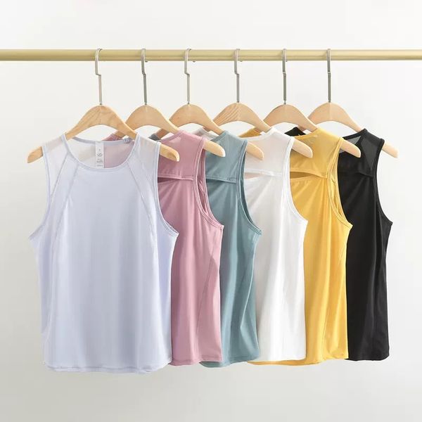 L-051 Yoga clothing vest female quick-drying sports running fitness top sleeveless outerwear mesh t-shirt loose blouse