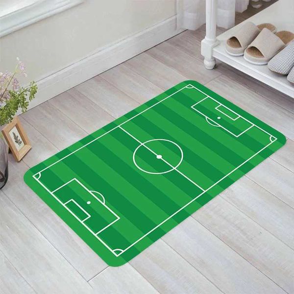 Football Field Plan Floor Mat Living Room Kitchen Carpet Carpets Rugs Doormat Entrance Door Home Balcony Foot Rug Mats BathroomM240816