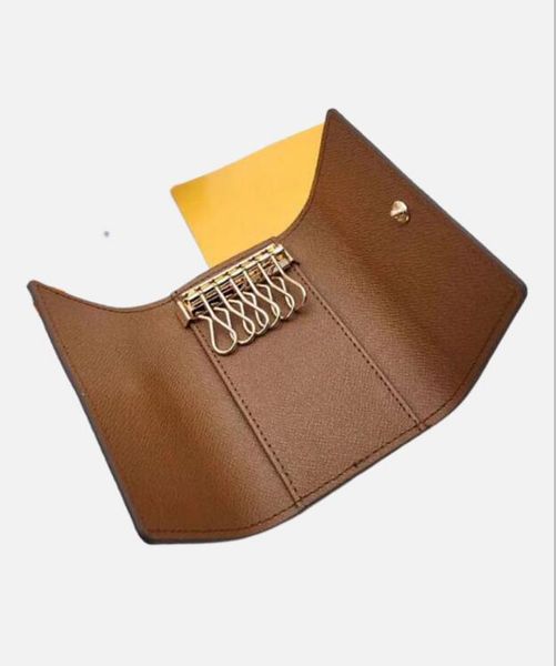 Designer-High Quality Key Wallets old flower famous classical designer womens 6 key holder Luxury purse leather mens card holders Hasp imita