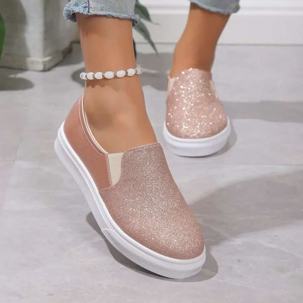 Women Leather Spring Trend Casual Flats Sneakers Female New Fashion Comfort Slip-on Platform Vulcanized Shoes dhshoesw