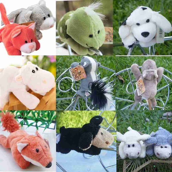 Fridge Magnets Animals Fridge Magnet Plush toys Baby doll Refrigerator Stick Plush toys catton Stuffed animals Wall Sticker decoration x0731