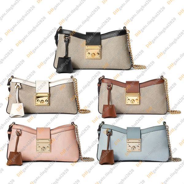 Ladies Fashion Casual Designe Luxury Padlock Chain Bag Shoulder Bags Totes Handbag Crossbody Top Mirror Quality 811705 Purse Pouch