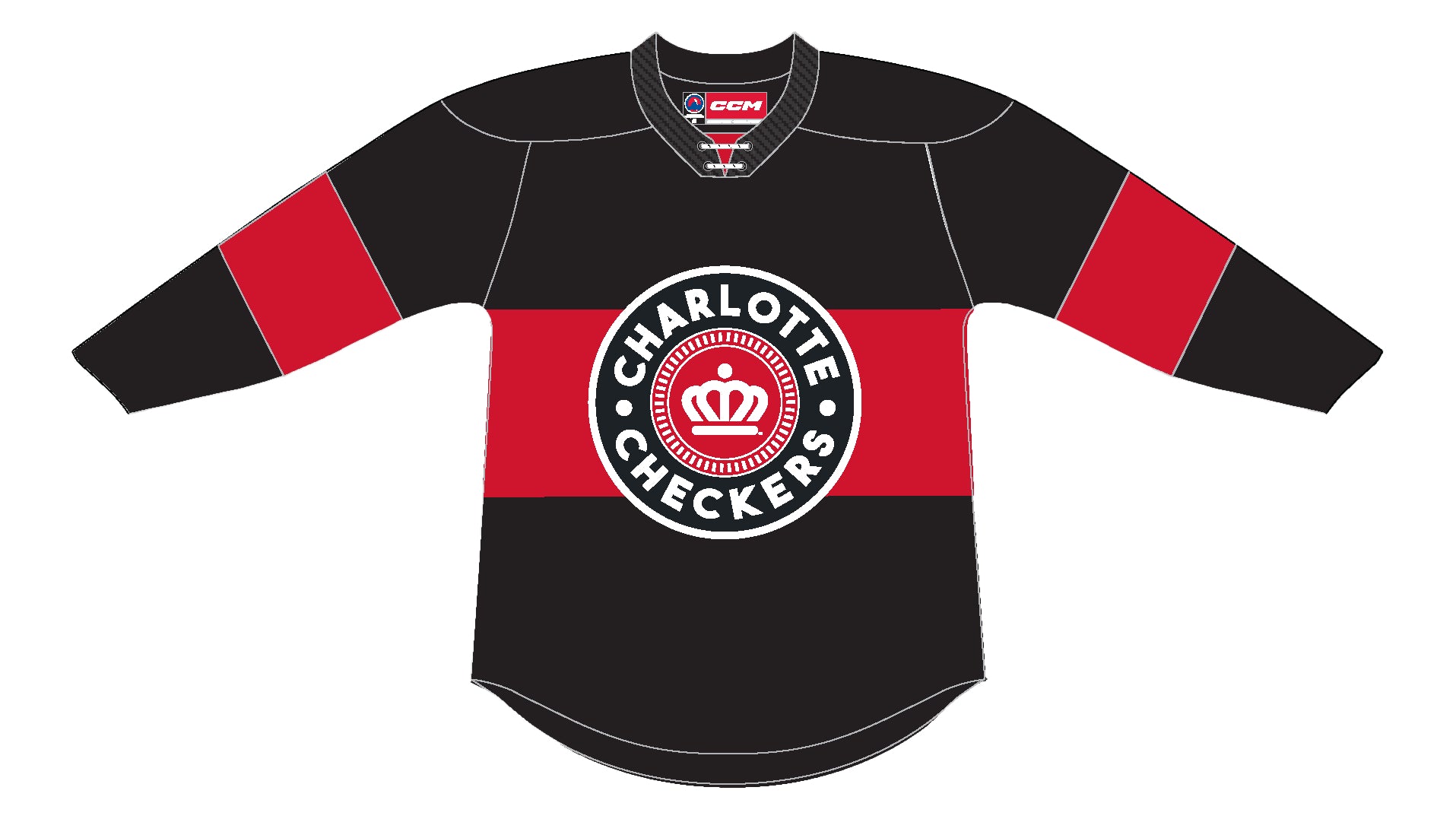 Charlotte Checkers Hockey Jerseys Custom ANY NAME NUMBER