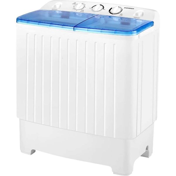 Portable Washing hine, Mini Twin Tub Washer and Dryer Combo with 17.6 lbs Large Capacity, for Apartment, Dorm, RV, Camping
