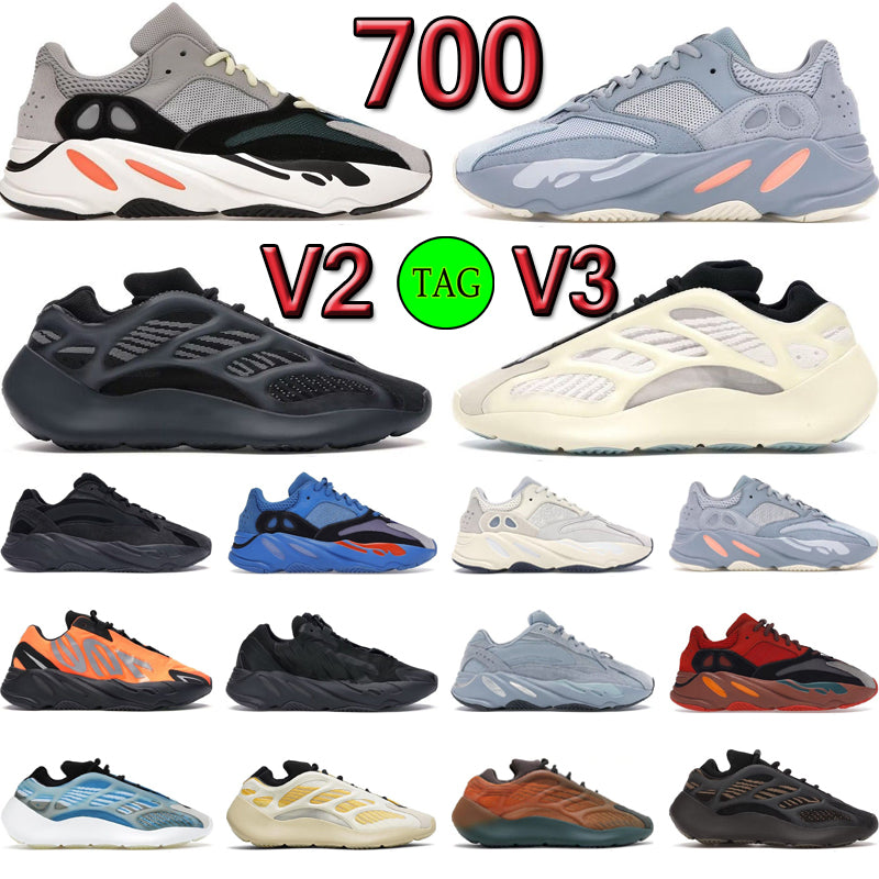 designer men Original Shoes 700 v2 v3 Azael Alvah Hi-Res Blue red Salt Solid Grey Vanta Static Utility Black sneakers Women Outdoor Sports Trainers