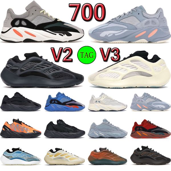 designer men Original Shoes 700 v2 v3 Azael Alvah Hi-Res Blue red Salt Solid Grey Vanta Static Utility Black sneakers Women Outdoor Sports T