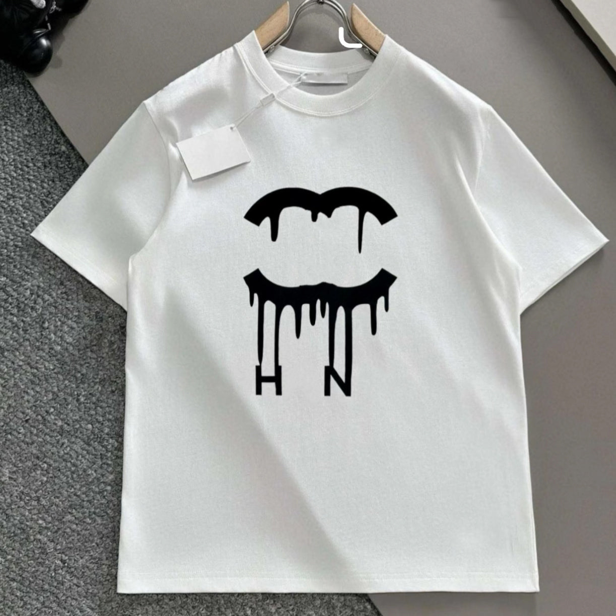 Advanced version Womens T-Shirt France trendy Clothing C letter Graphic Print couple Fashion cotton Round neck 4XL 5XL Short sleeve tops tees Shirt